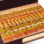Kahve Rengi Süet Kutu Fıstıklı Baklava 1000 gr