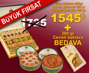 Karışık Tatlı Set – Baklava, Maamoul ve Kurabiye Çeşitleri