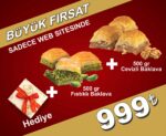 Fıstıklı ve Cevizli Baklava Fırsat 500g – Karışık Baklava Seti