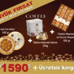 Maamoul ve Kurabiye ve Ekstra Kakuleli Kahve